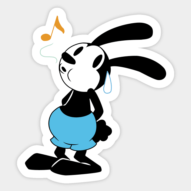 Nervous Oswald Sticker by NoirPineapple